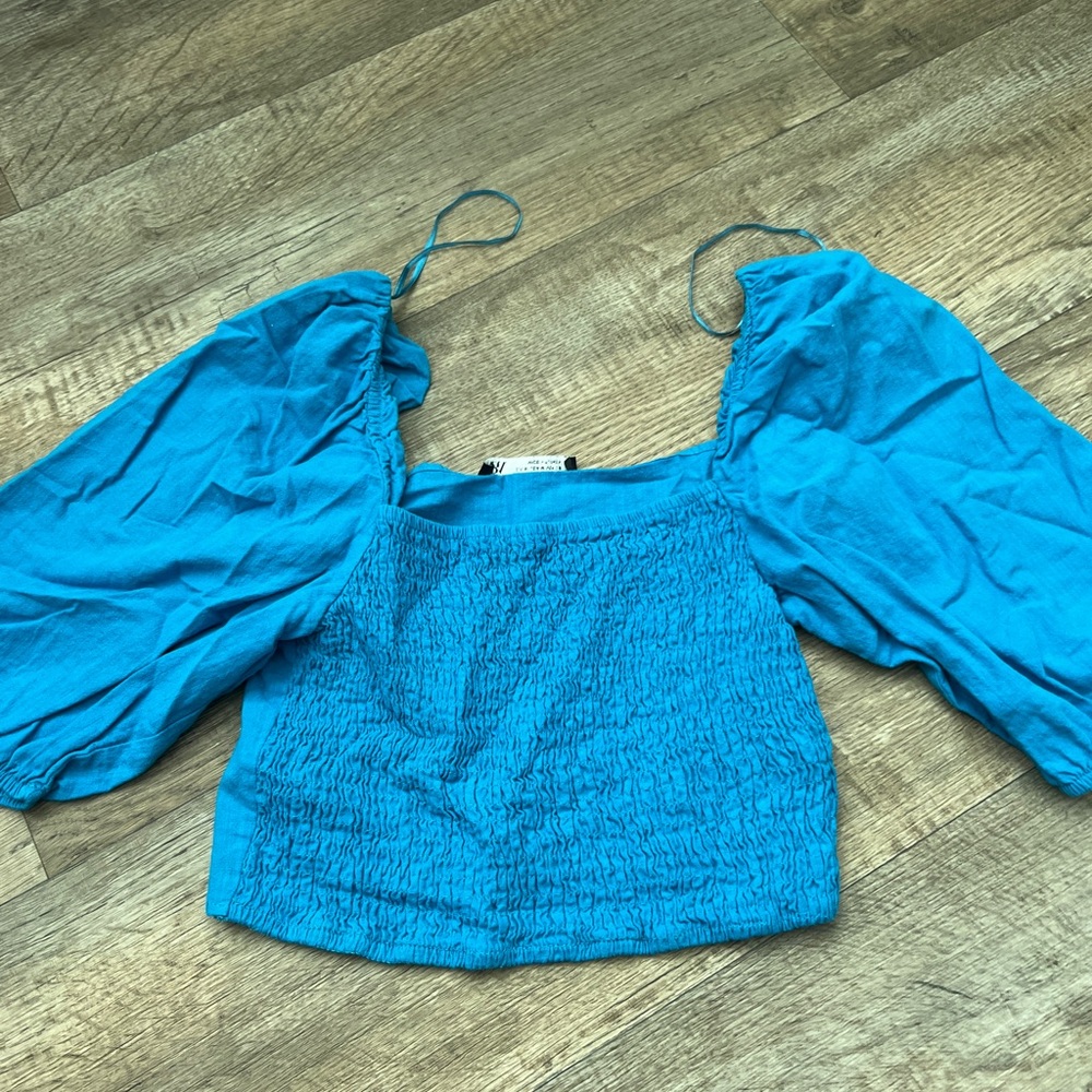 Zara Blue Women's Top